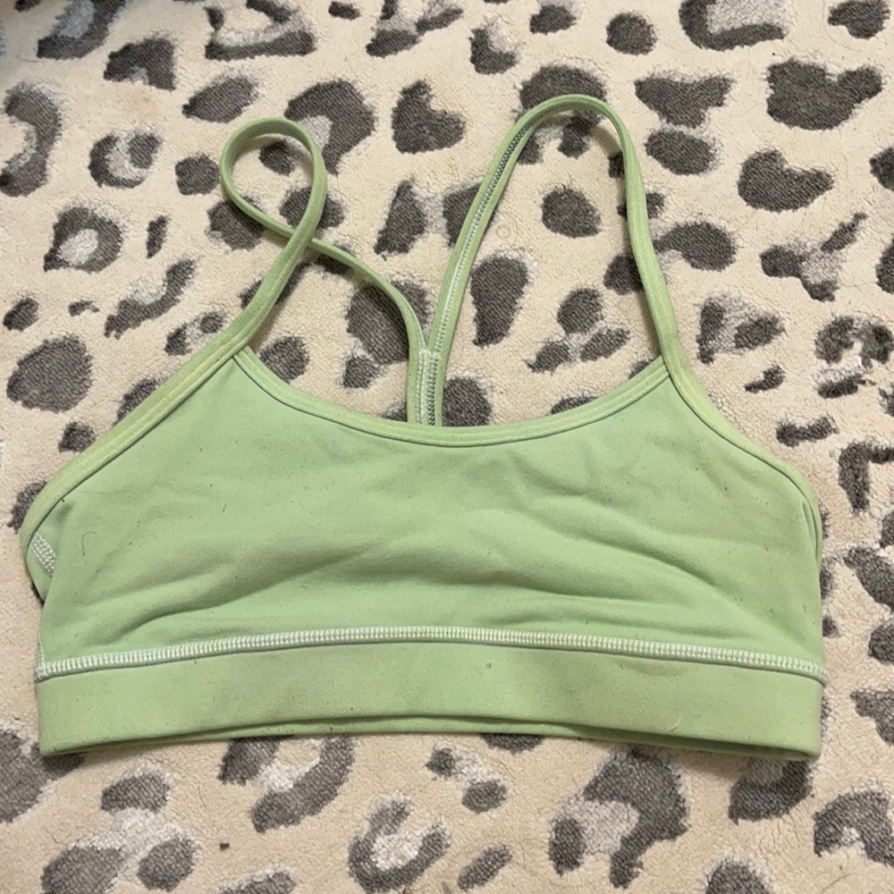 Lime Green Lululemon sports bra